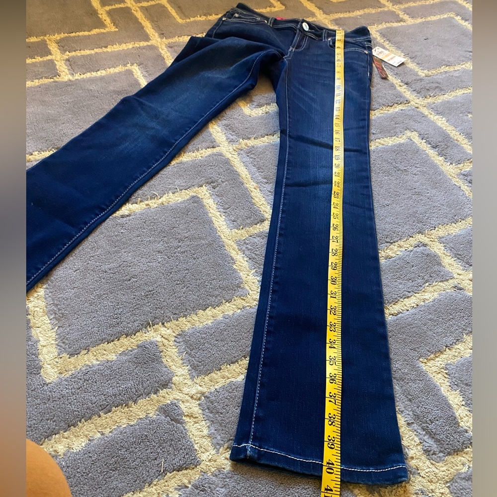 NWT INC International Concepts Women's Dark Blue Straight Leg Jeans - Picture 8 of 9
